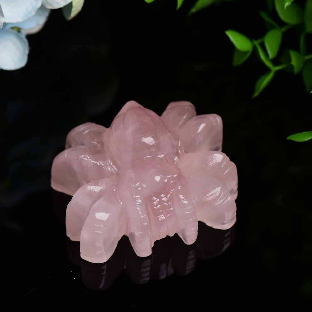 2.4" Rose Quartz Spider Crystal Carving Bulk Wholesale Wholesale Crystals USA