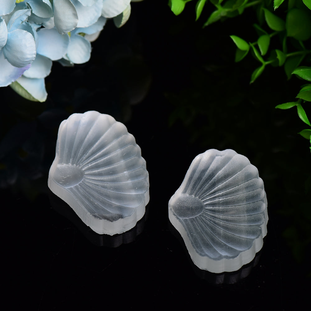 2.7" Selenite Shell Shape Carving Bulk Wholesale Wholesale Crystals USA