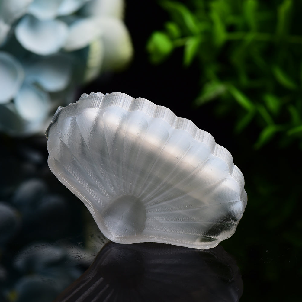 2.7" Selenite Shell Shape Carving Bulk Wholesale Wholesale Crystals USA