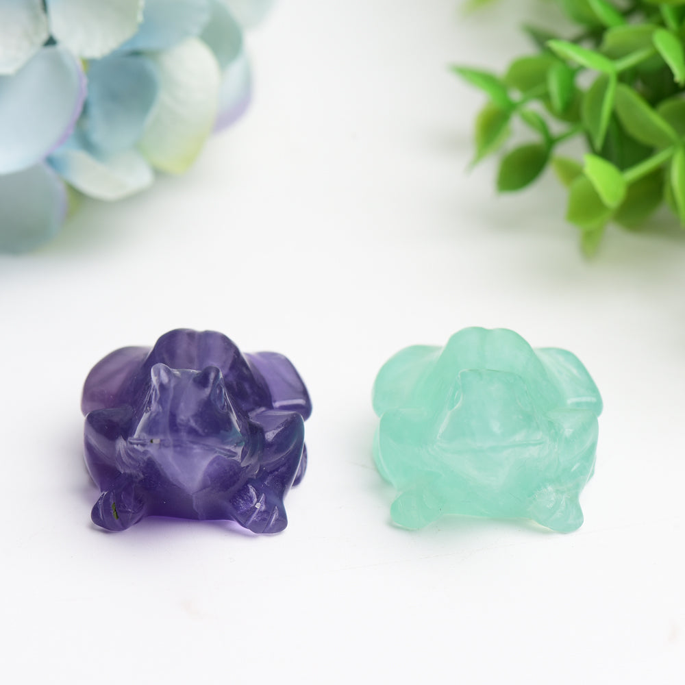 2.0" Fluorite Frog Crystal Carving Bulk Wholesale  Crystals USA