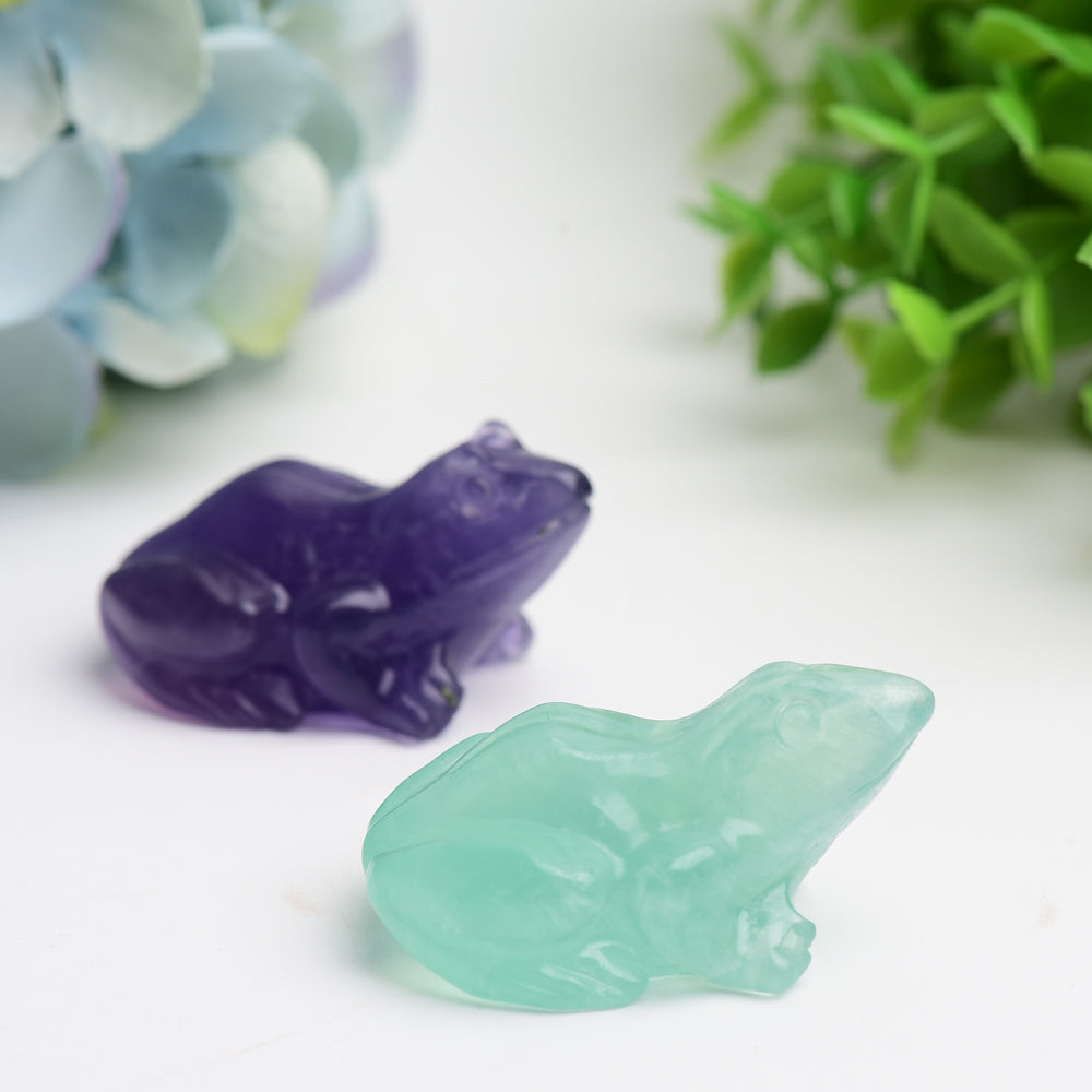 2.0" Fluorite Frog Crystal Carving Bulk Wholesale  Crystals USA