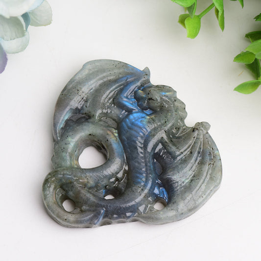 3.0" Lavradorite Dragon Crystal Carving Bulk Wholesale  Crystals USA