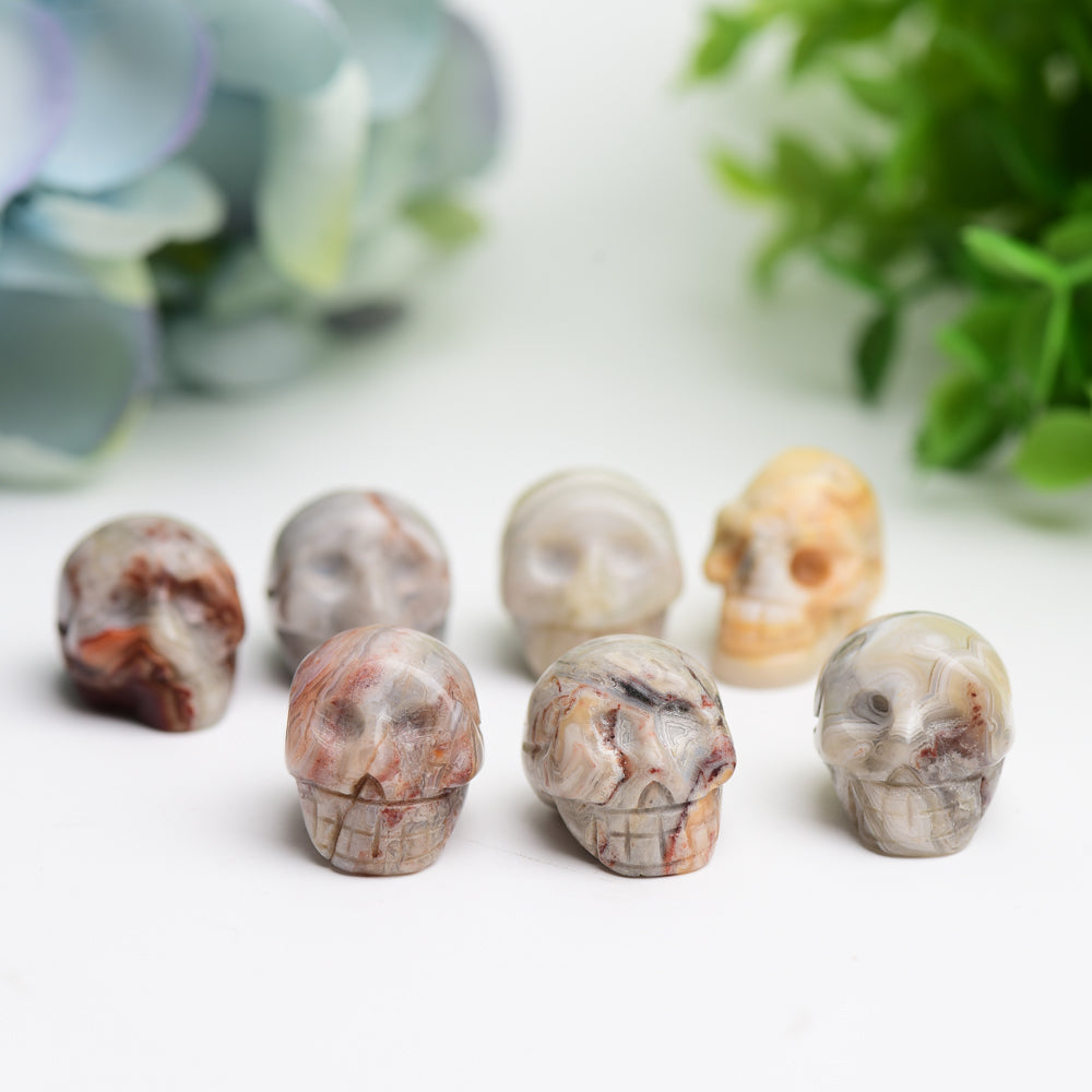 0.92" Mexican Onyx Mini Skull Crystal Carving Bulk Wholesale Wholesale Crystals USA