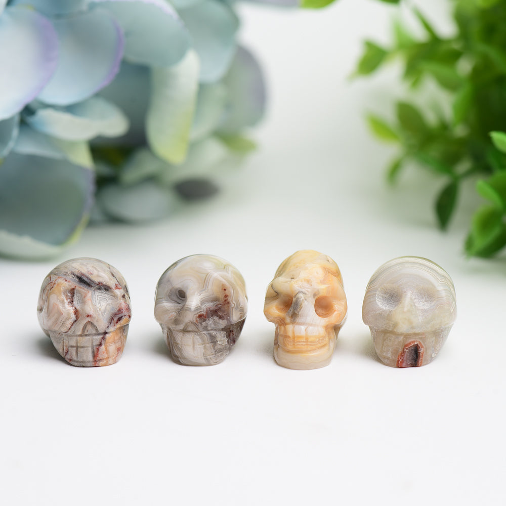 0.92" Mexican Onyx Mini Skull Crystal Carving Bulk Wholesale Wholesale Crystals USA