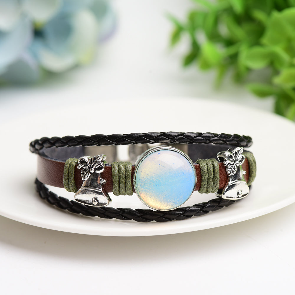 Mixed Crystal Bracelet with Metal Snap Joint Bulk Wholesale  Crystals USA