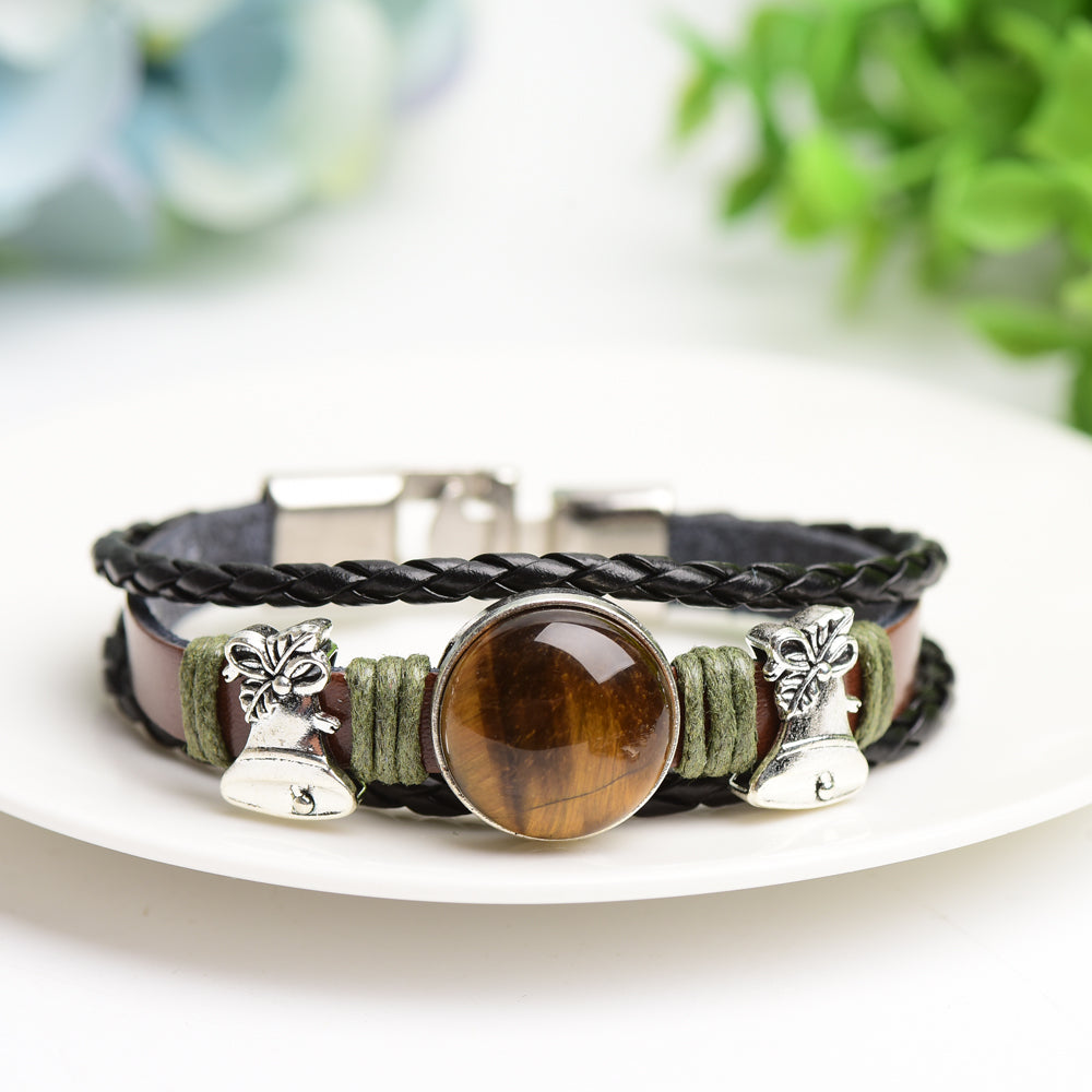 Mixed Crystal Bracelet with Metal Snap Joint Bulk Wholesale  Crystals USA