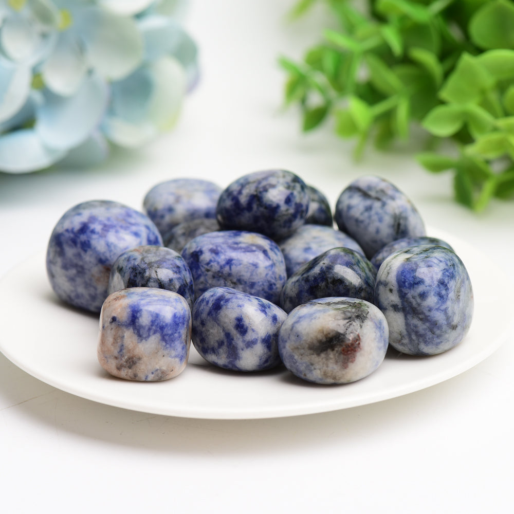 Blue Dot Crystal Tumbles Bulk Wholesale  Crystals USA