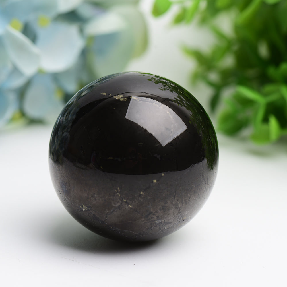 2.1" Shungite Sphere Bulk Wholesale Wholesale Crystals USA