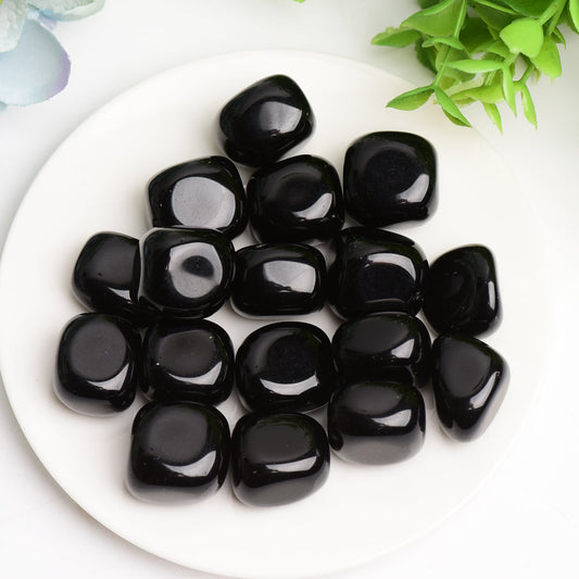 Black Obsidian Crystal Tumbles Bulk Whoelsale  Crystals USA