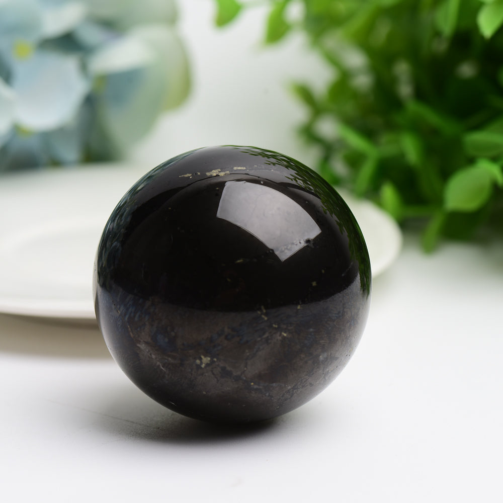 2.1" Shungite Sphere Bulk Wholesale Wholesale Crystals USA