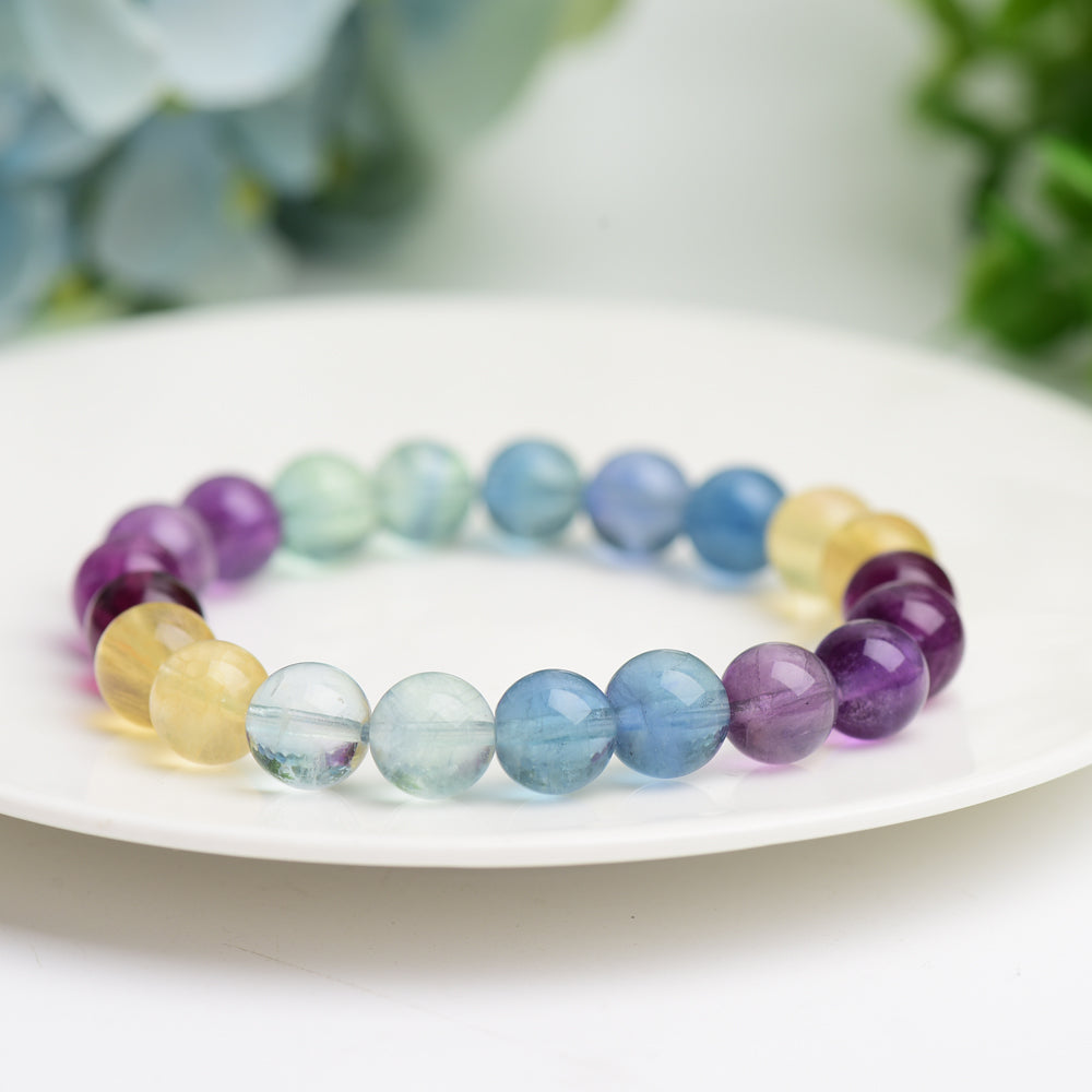 9mm Mixed Fluorite Bracelet Bulk Wholesale Wholesale Crystals USA