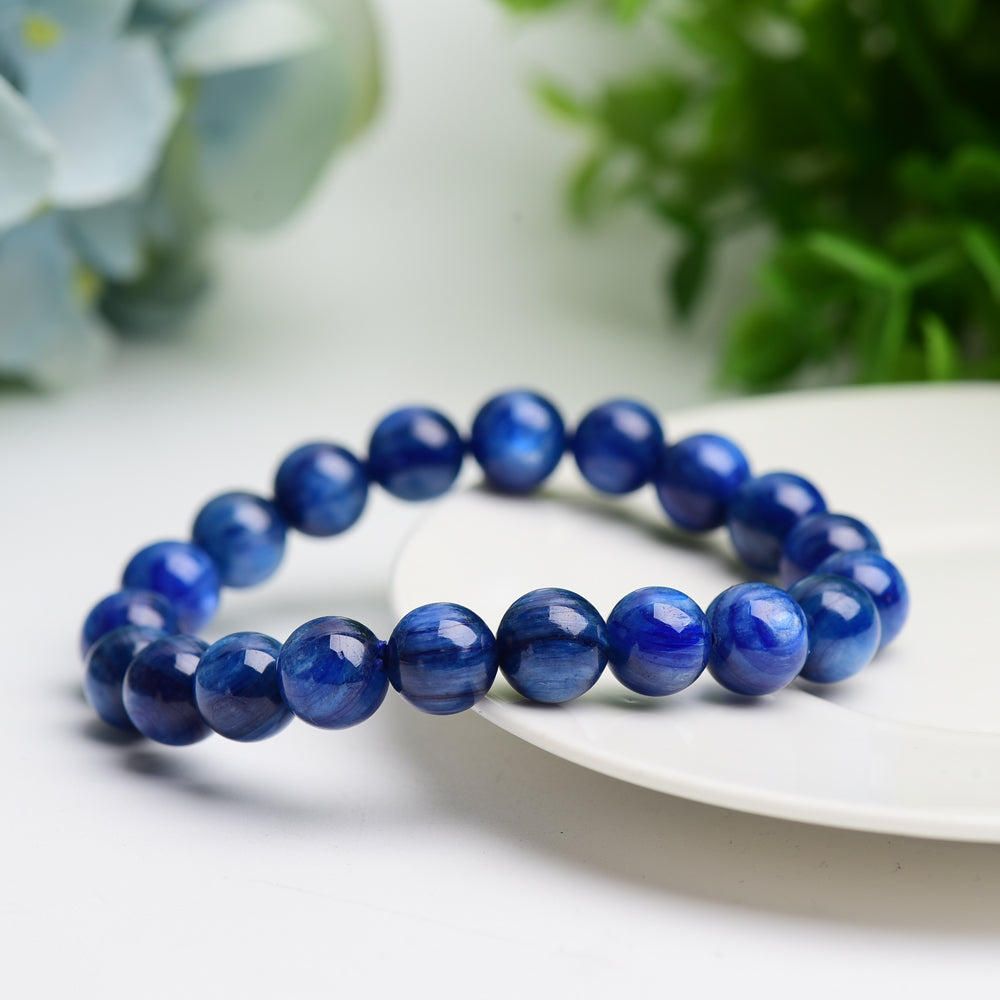 10mm Blue Kyanite Crystal Bracelet Bulk Wholesale Wholesale Crystals USA