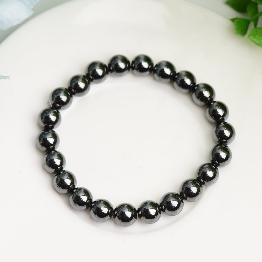 8mm-10mm Hematite Bracelet Bulk Wholesale Wholesale Crystals USA