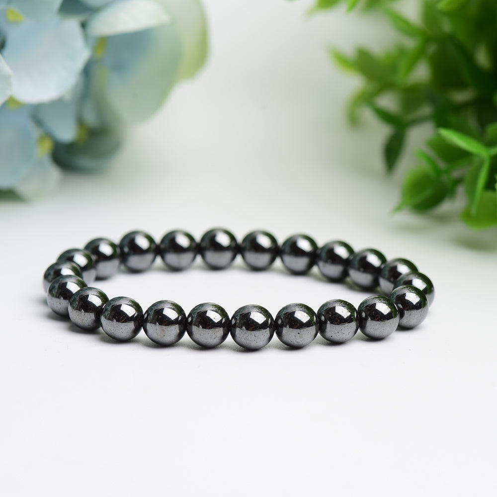 8mm-10mm Hematite Bracelet Bulk Wholesale Wholesale Crystals USA