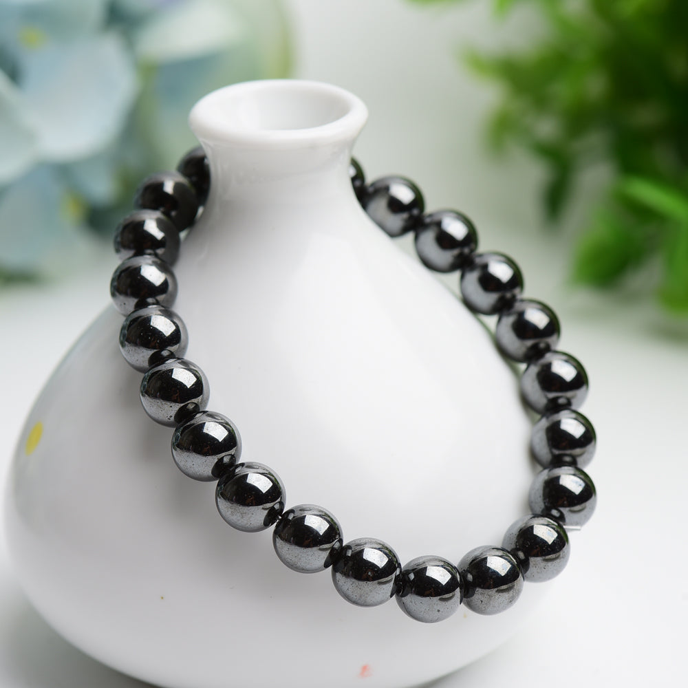 8mm-10mm Hematite Bracelet Bulk Wholesale Wholesale Crystals USA