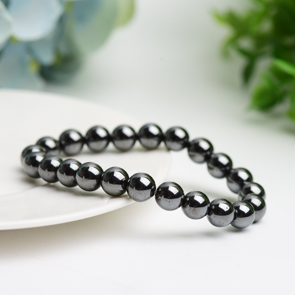 8mm-10mm Hematite Bracelet Bulk Wholesale Wholesale Crystals USA