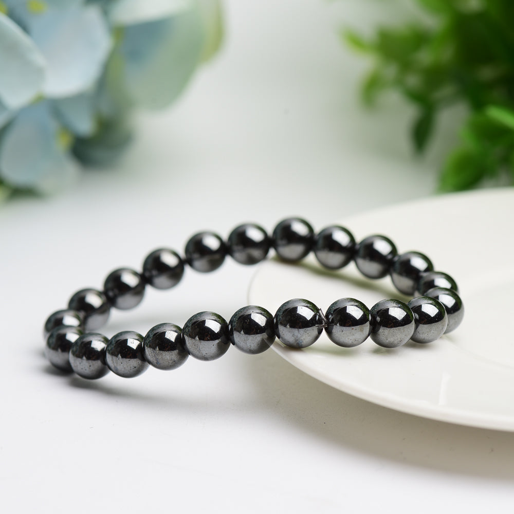 8mm-10mm Hematite Bracelet Bulk Wholesale Wholesale Crystals USA