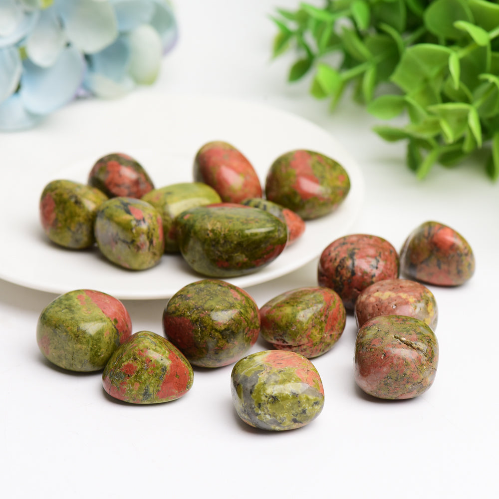 Unakite Crystal Tumble Bulk Wholesale  Crystals USA