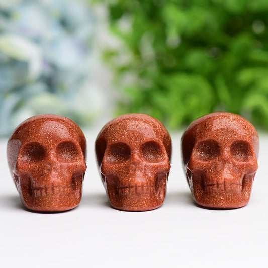 2.0" Golden Sandstone Skull Crystal Carving Wholesale Crystals USA