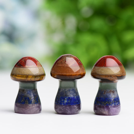 1.3" Chakra Mushroom Crystal Carving Wholesale Crystals USA