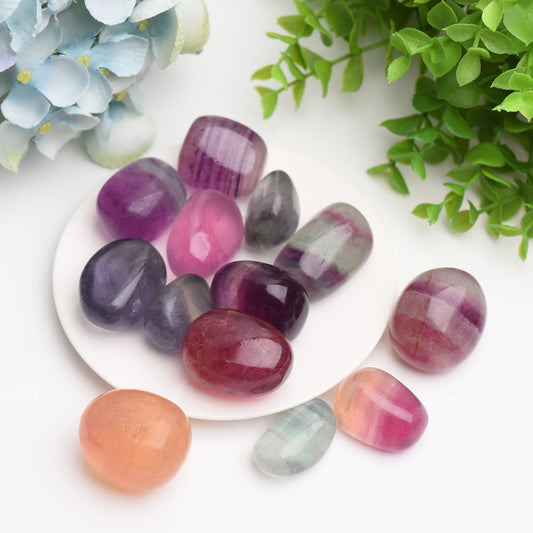 Rainbow Fluorite Crystal Tumbles Bag Bulk Wholesale Wholesale Crystals USA