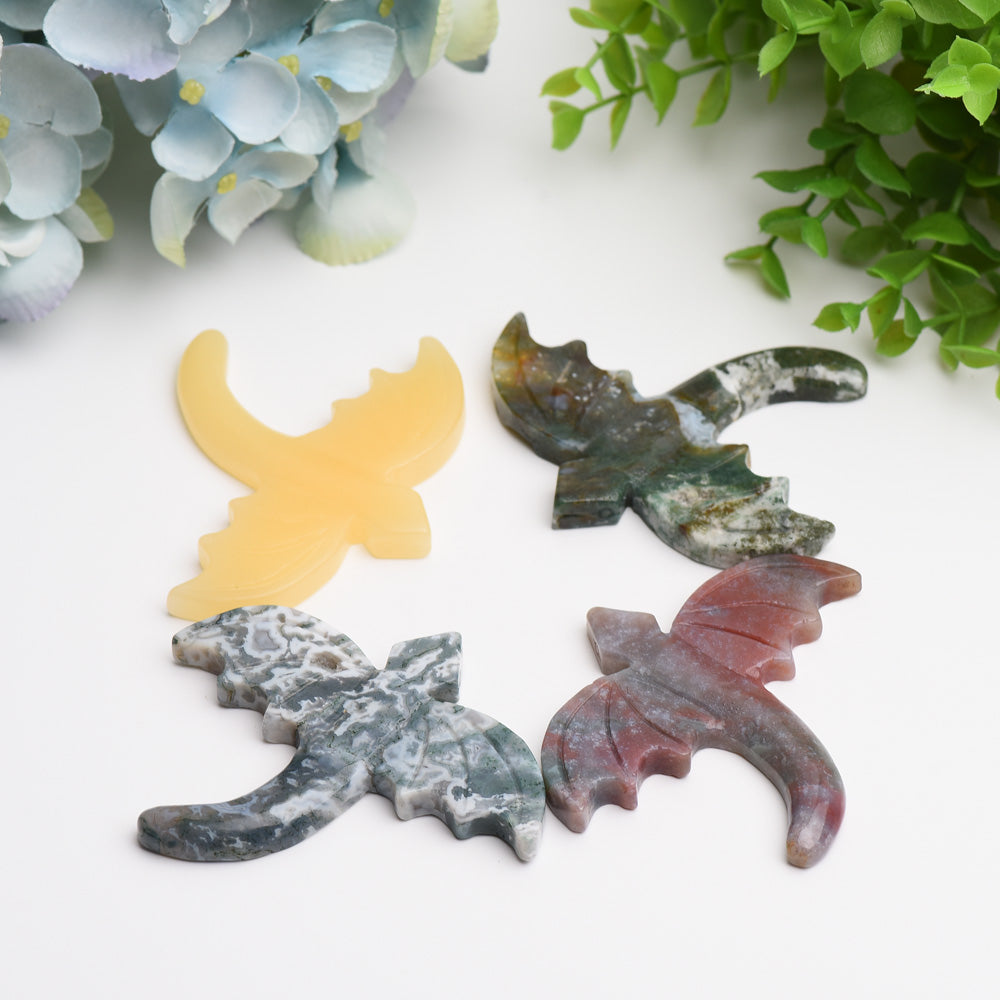 3.5" Flying Dragon Crystal Carving Bulk Wholesale Wholesale Crystals USA