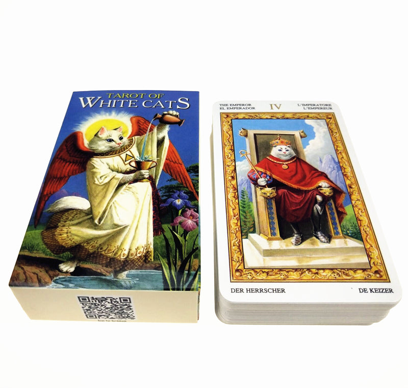 White Cat Tarot Cards Bulk Wholesale  Crystals USA