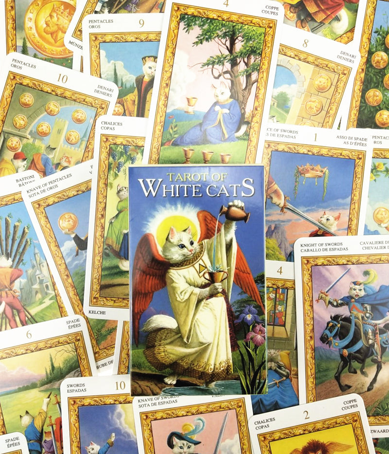 White Cat Tarot Cards Bulk Wholesale  Crystals USA