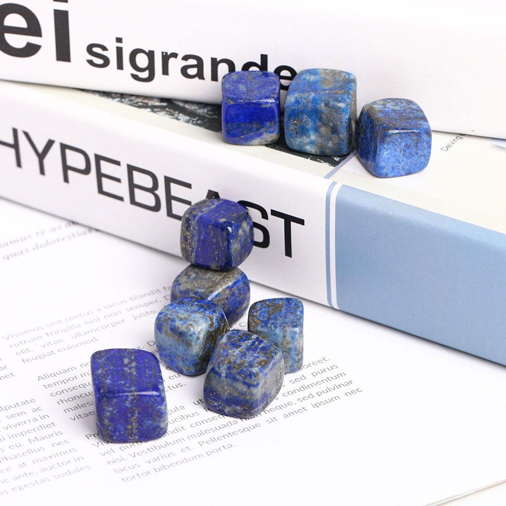 0.1kg Natural Polished Stones Blue Lapis Lazuli Crystal Cubes Wholesale Crystals USA