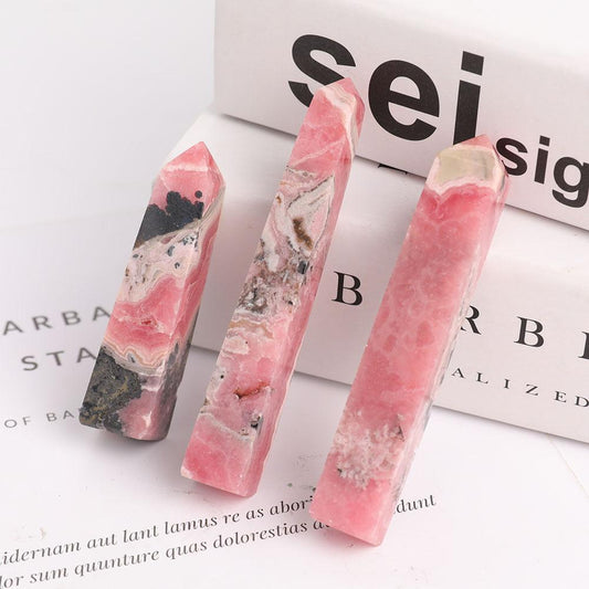 Set of 3 Rhodochrosite Points Wholesale Crystals USA