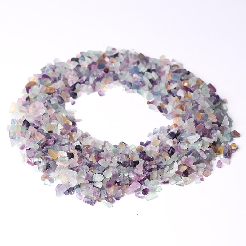 0.1kg Different Size Natural Rainbow Fluorite Chips Crystal Chips for Decoration Wholesale Crystals USA