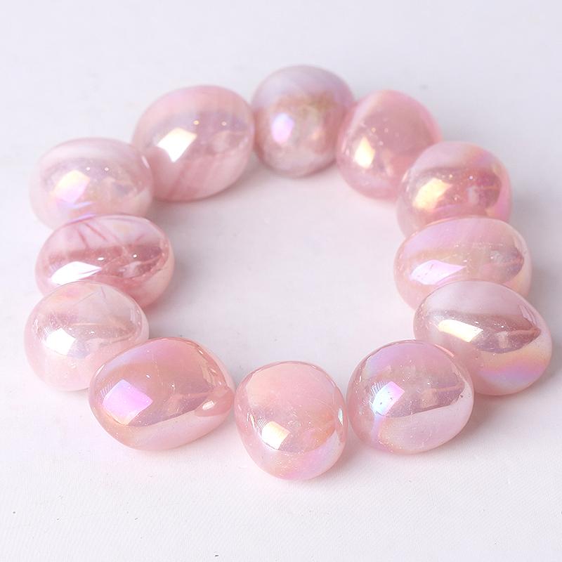 0.1kg Aura Rose Quartz Tumbles Wholesale Crystals USA