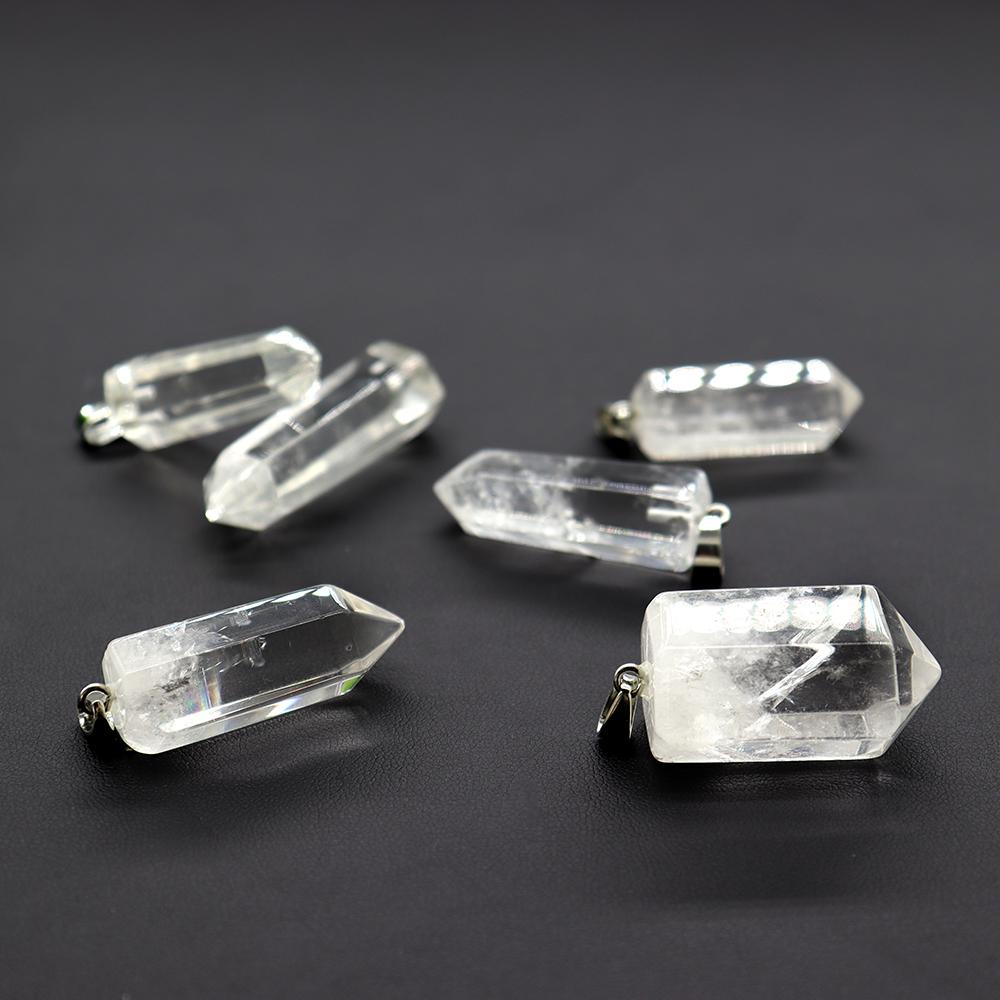 Clear Meaningful Quartz Mini Crystal Healing Pendant Point Wholesale Crystals USA