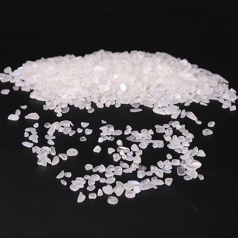 0.1kg High Quality White Moonstone Chips Crystal Chips for Decoration Wholesale Crystals USA