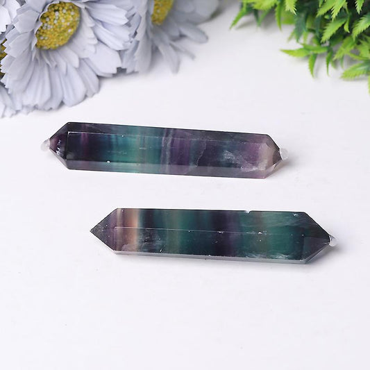 Rainbow Fluorite Double Terminated Points fo Healing Wholesale Crystals USA