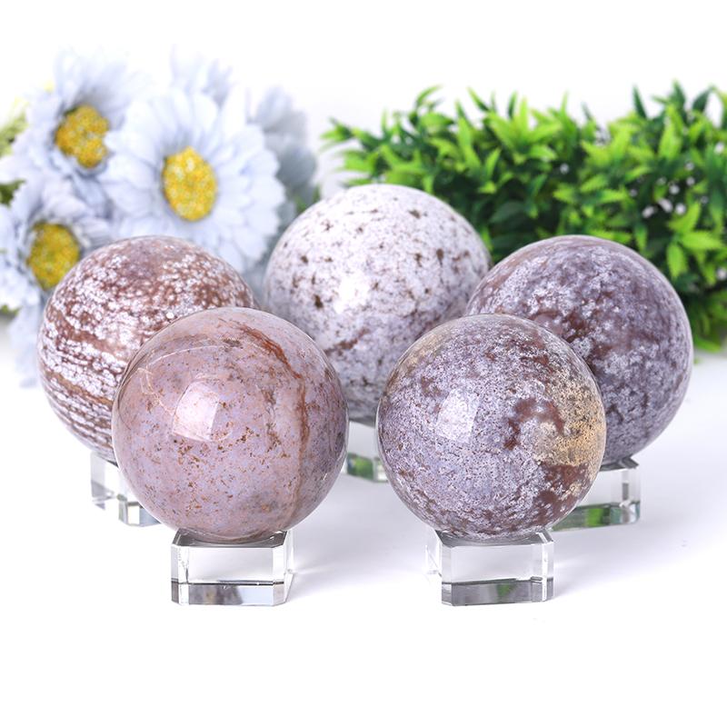 1.2"-4.0" Ocean Jasper Sphere Wholesale Crystals USA