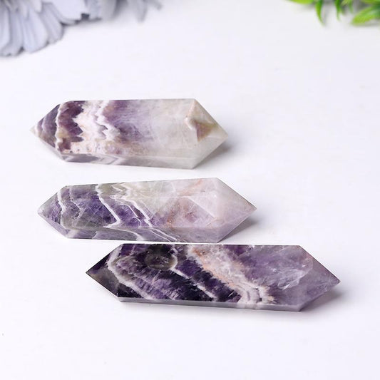 Hot Sale Crystals Healing Stones Dream Amethyst Double Point Crystal Tower Chevron-Amethyst Wholesale Crystals USA