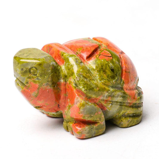 1.5" Unakite Crystal Carving Turtle Wholesale Crystals USA