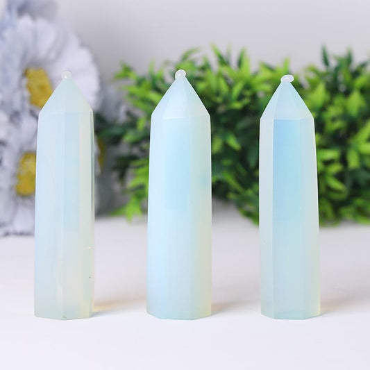 Wholesale Gemstone Tower High Quality Opalite Crystal Point Obelisk Tower Wholesale Crystals USA