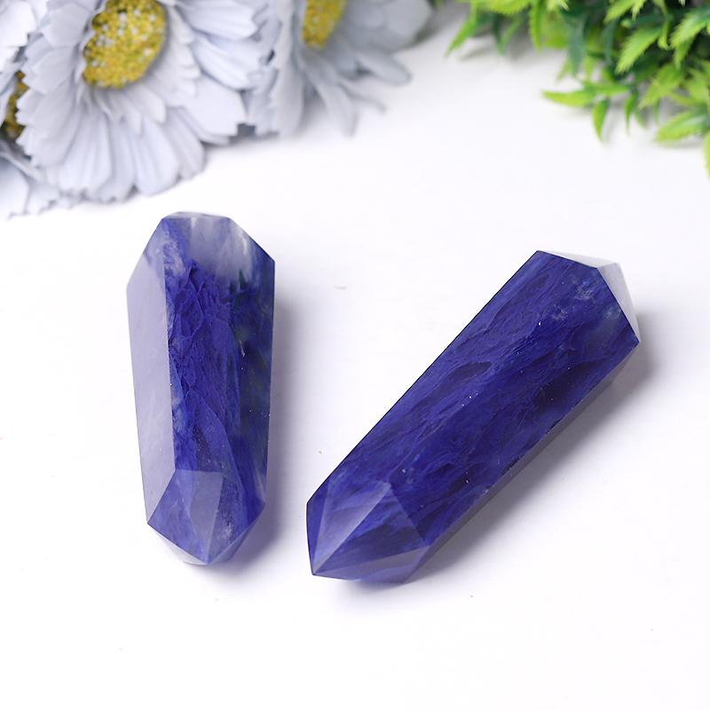 Blue Smelting Quartz Double Terminated Point Wholesale Crystals USA