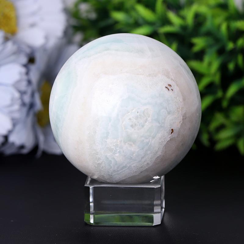 2.0"-4.0" Larimar Sphere Wholesale Crystals USA