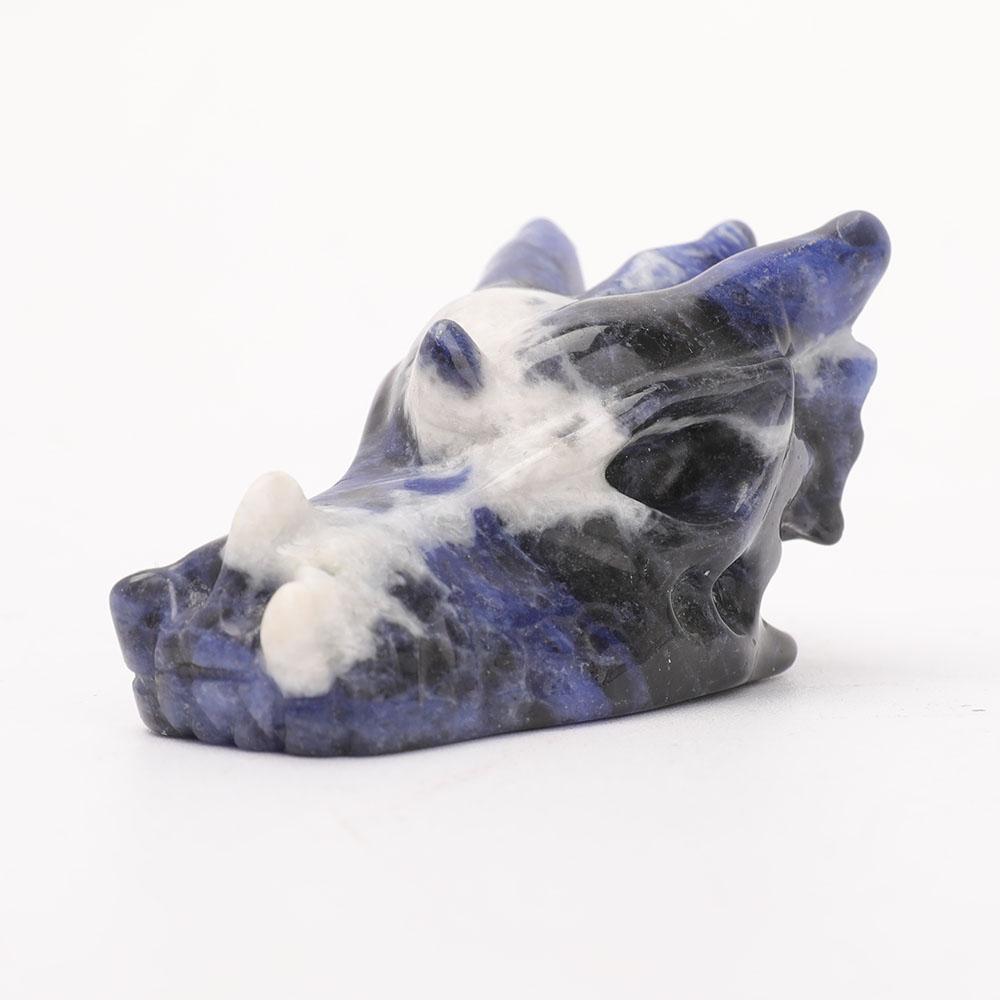 2.5" Sodalite Dragon Head Carvings