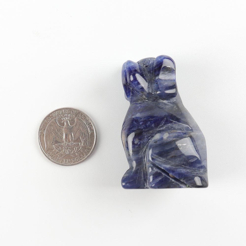 2" Sodalite Dog Figurine Crystal Carvings Wholesale Crystals USA