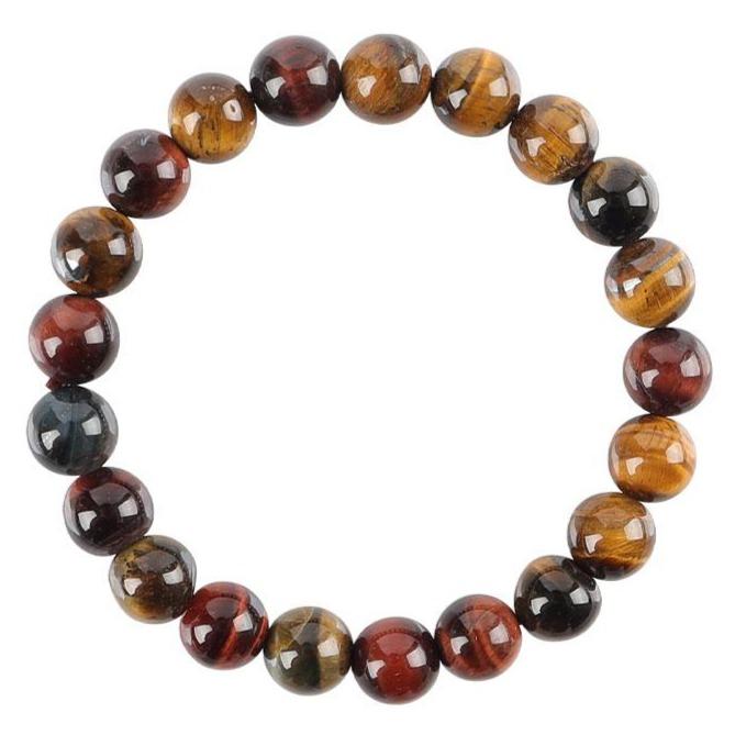 8mm Rainbow Tiger Eye Bracelet Wholesale Crystals USA