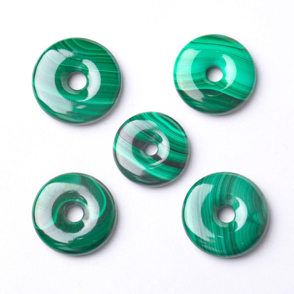 Malachite Donut Shape Crystal Pendant Wholesale Crystals USA