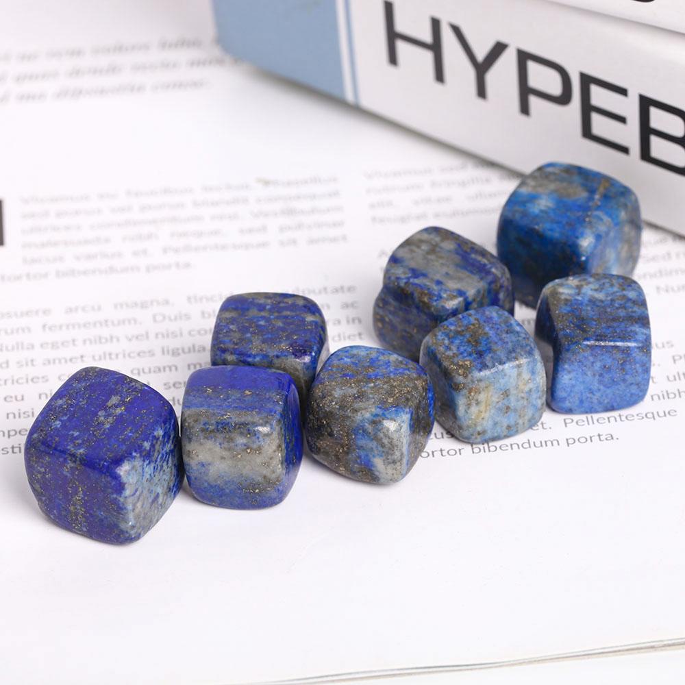 0.1kg Natural Polished Stones Blue Lapis Lazuli Crystal Cubes Wholesale Crystals USA