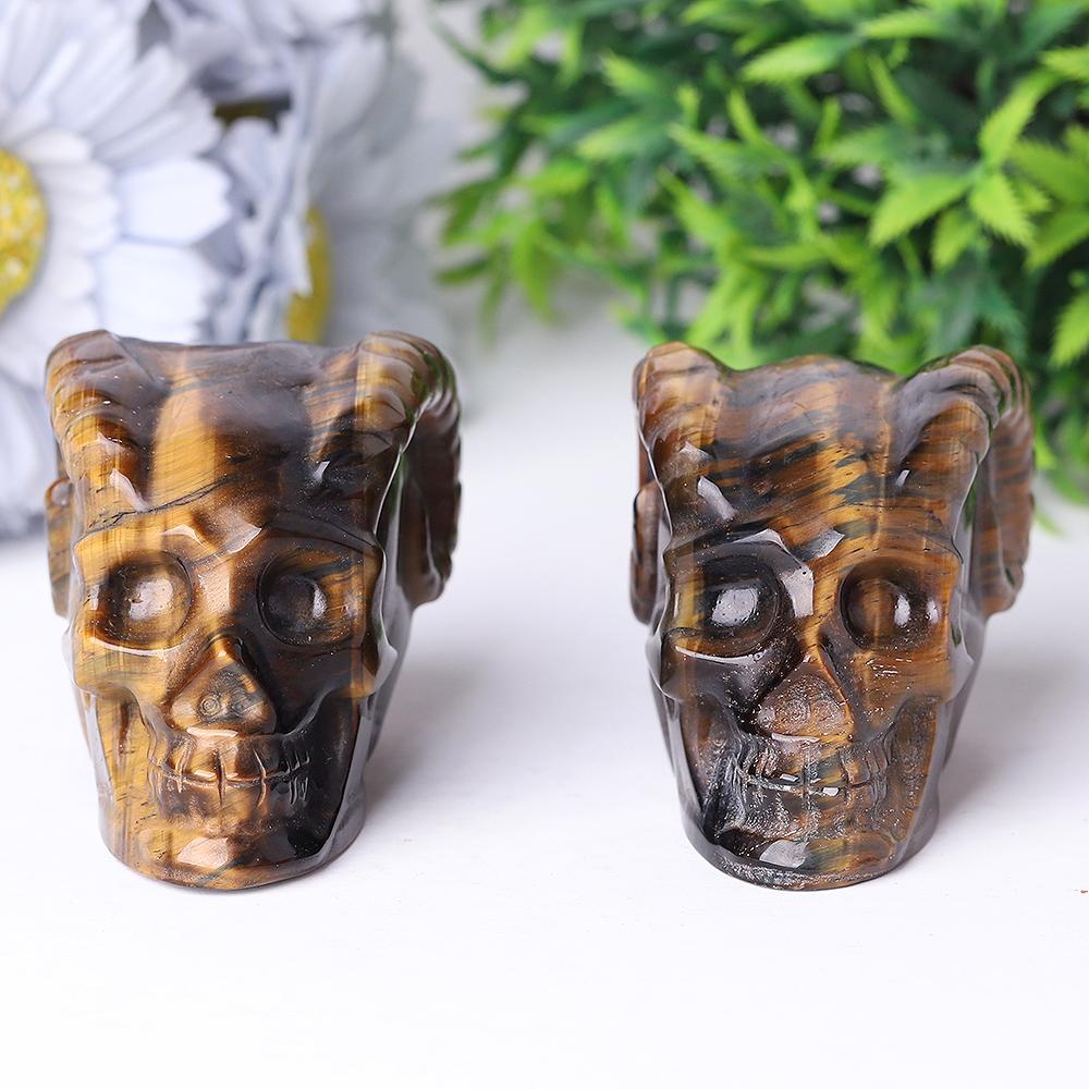 Tiger Eye Crystal Skull Carvings Wholesale Crystals USA