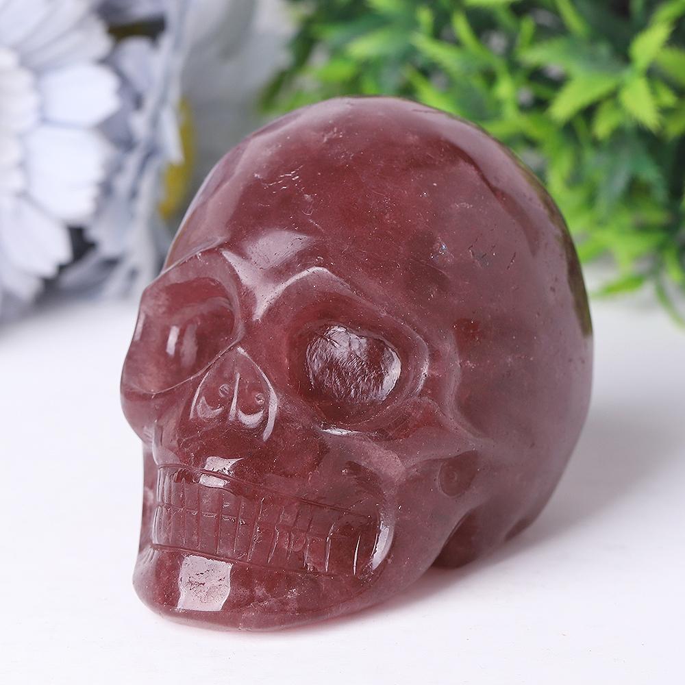 Strawberry Quartz Crystal Skull Carvings Wholesale Crystals USA