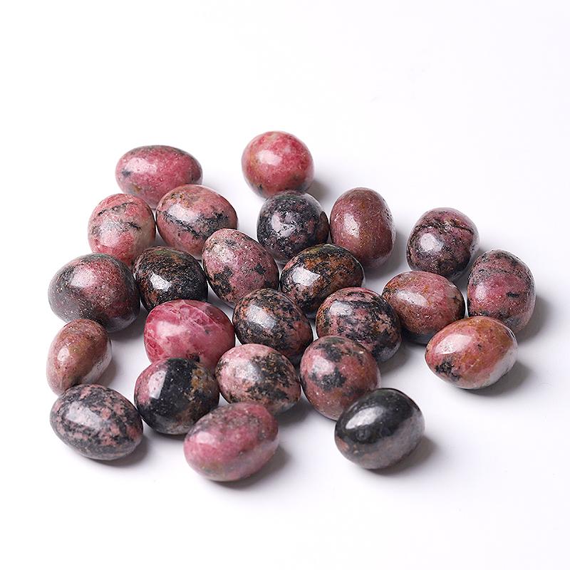 0.1kg 25mm-35mm Rhodonite Tumbles Wholesale Crystals USA