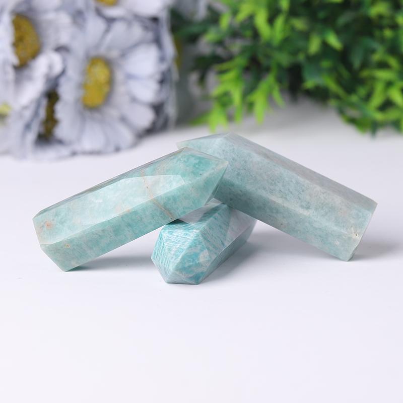 Wholesale Natural Polished Amazon Point Natural Crystal Amazonite Tower Wholesale Crystals USA